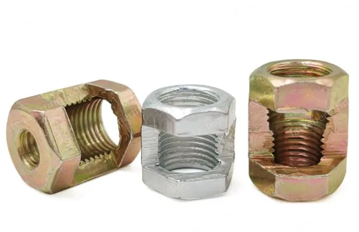 Open nut M10x25, safety teeth