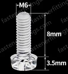 M6x8 (PC Clear Round Head Screw)
