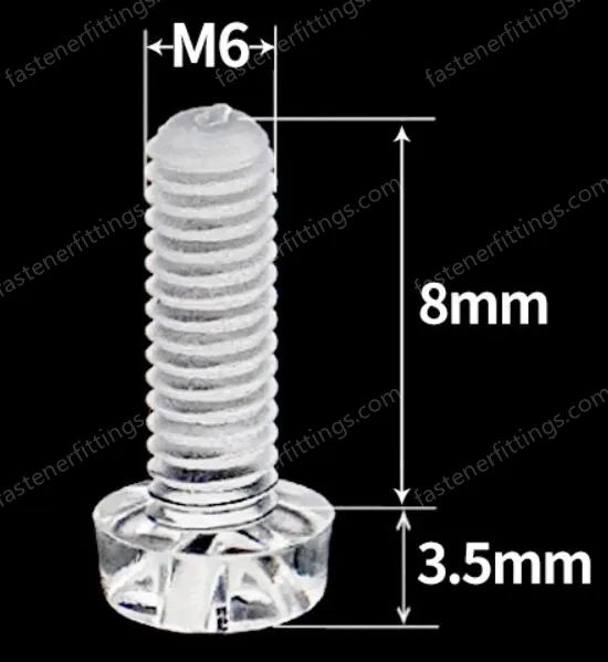 M6x8 (PC Clear Round Head Screw)