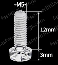 M5x12 (PC Clear Round Head Screw)