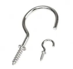 5/8 inch (nickel-plated cup hook)