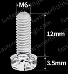 M6x12 (PC Clear Round Head Screw)