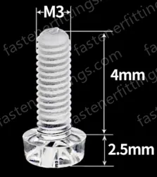 M3x4 (PC Clear Round Head Screw)