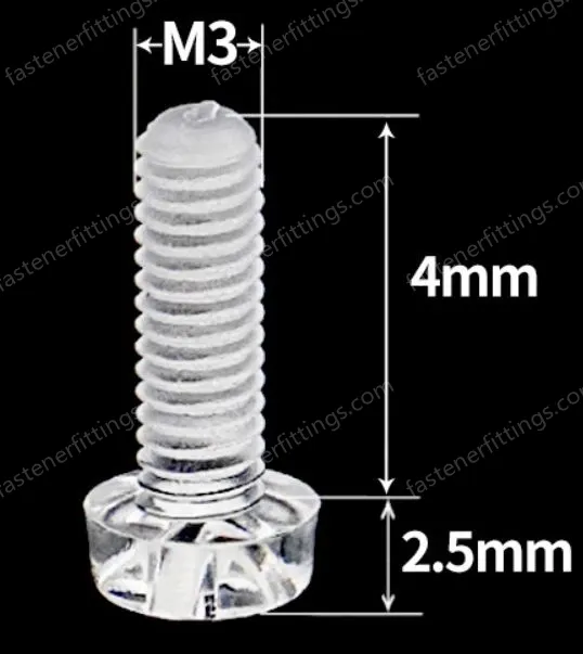 M3x4 (PC Clear Round Head Screw)