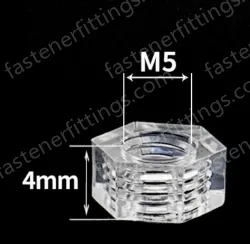 Nut PC Clear M5