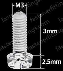 M3x3 (PC Clear Round Head Screw)