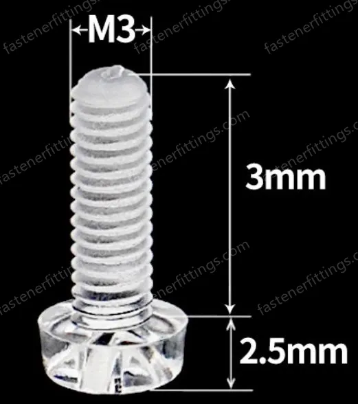 M3x3 (PC Clear Round Head Screw)