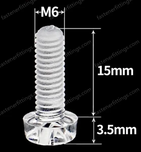 M6x15 (PC Clear Round Head Screw)