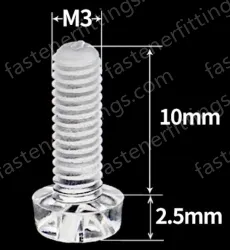 M3x10 (PC Clear Round Head Screw)