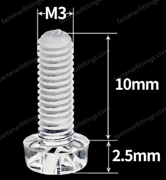 M3x10 (PC Clear Round Head Screw)
