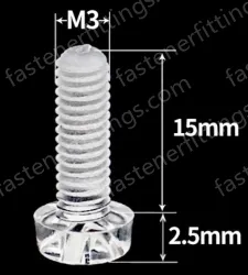 M3x8 (PC Clear Round Head Screw)