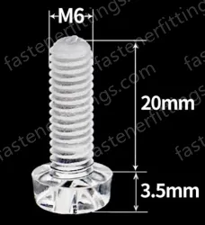 M6x20 (PC Clear Round Head Screw)
