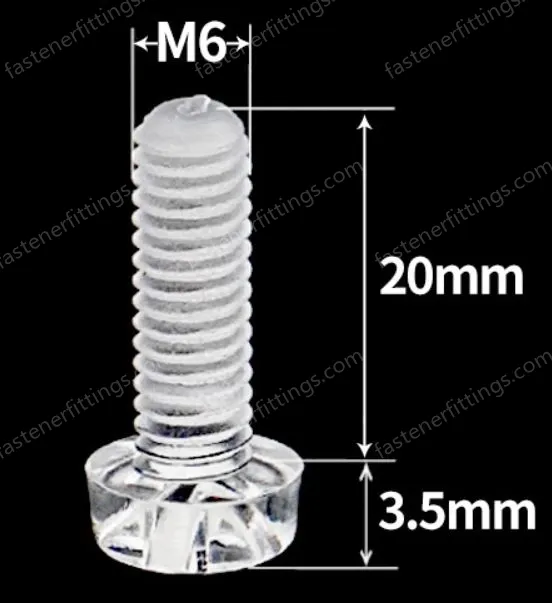 M6x20 (PC Clear Round Head Screw)