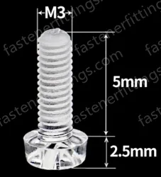 M3x5 (PC Clear Round Head Screw)